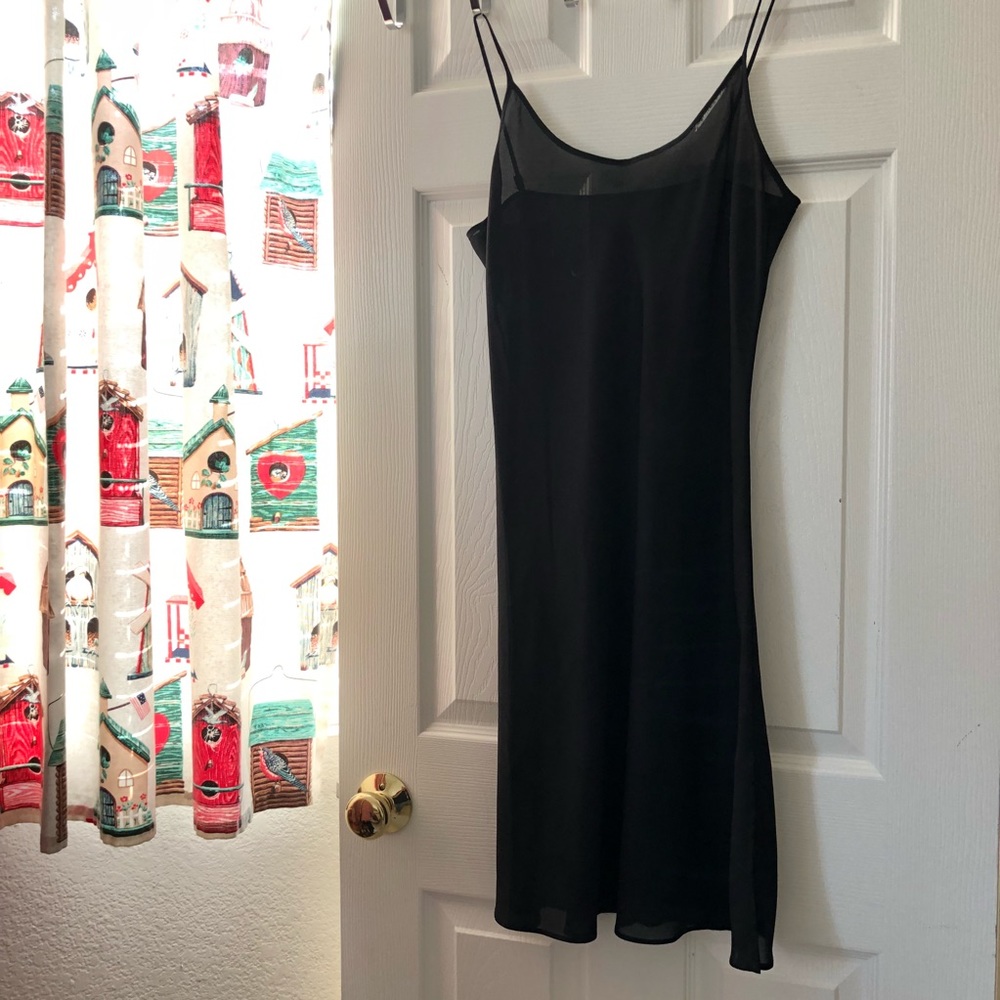 Black Mesh Dress Slip